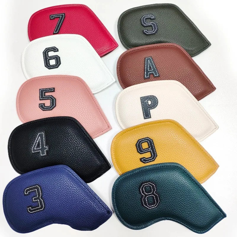 10-Piece Golf Iron Head Cover (3-9,P,S,A) Set