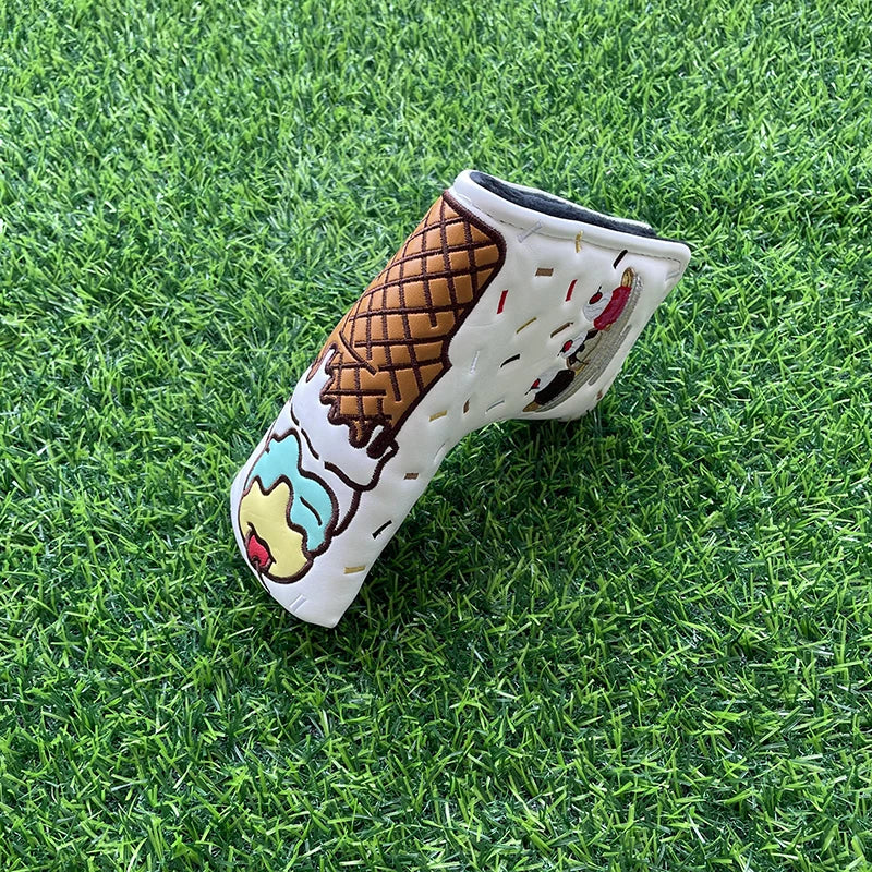 Ice Cream "Sundae" Head Covers (Pink & White)