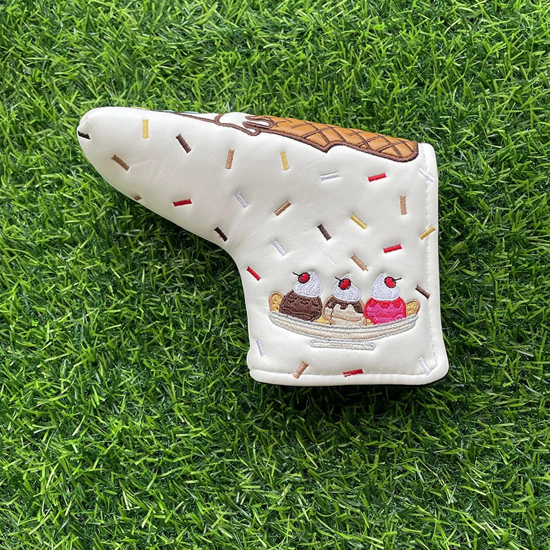 Ice Cream "Sundae" Head Covers (Pink & White)