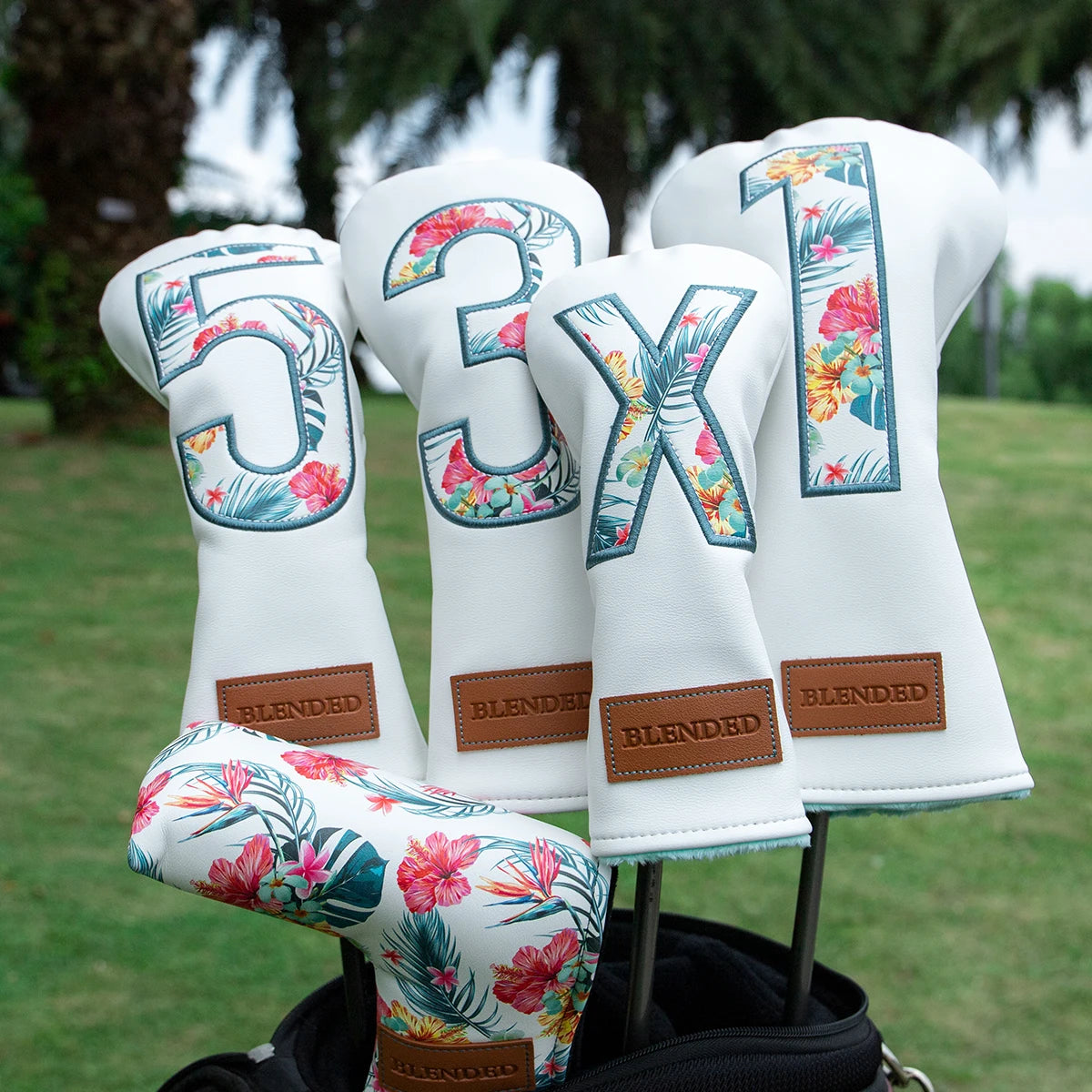 Hawaiian Floral Pattern Head Covers