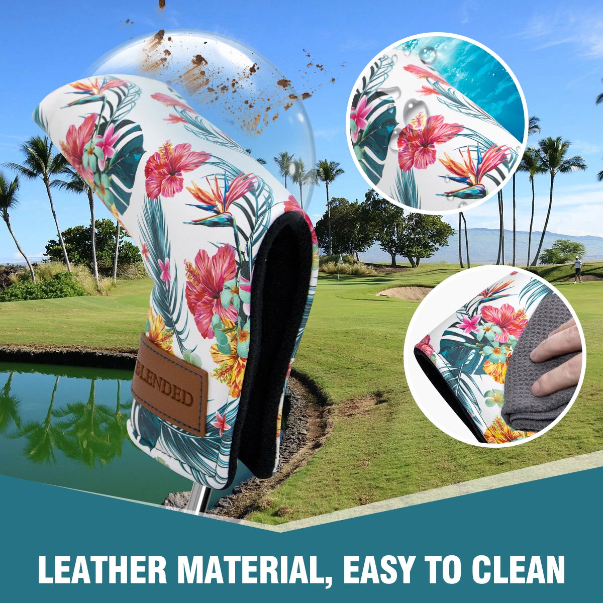 Hawaiian Floral Pattern Head Covers