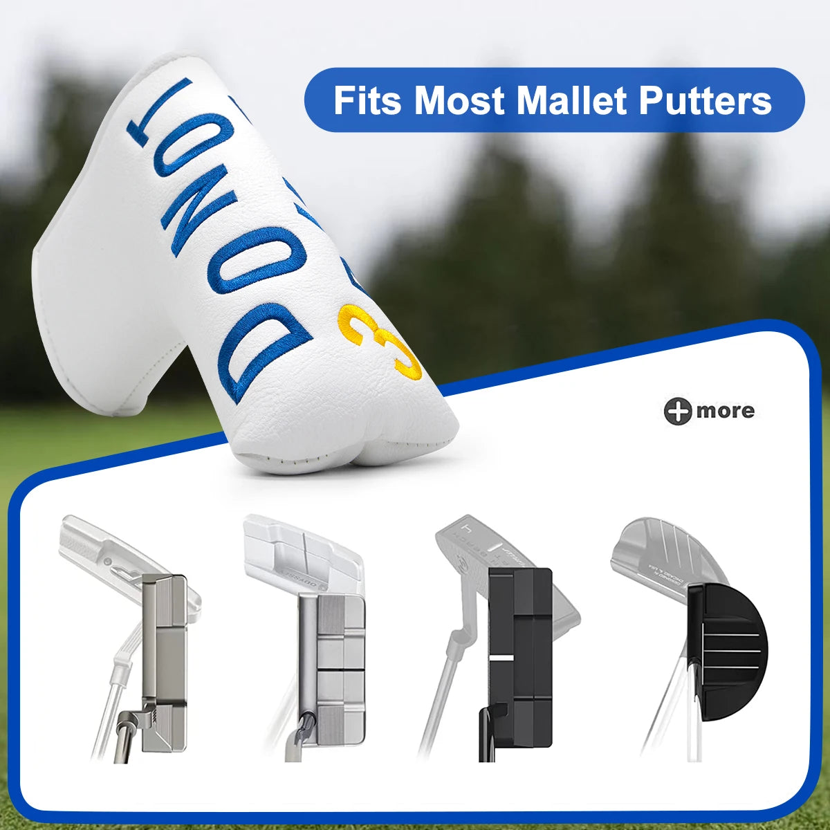 "DO NOT 3-PUTT" Putter Head Covers