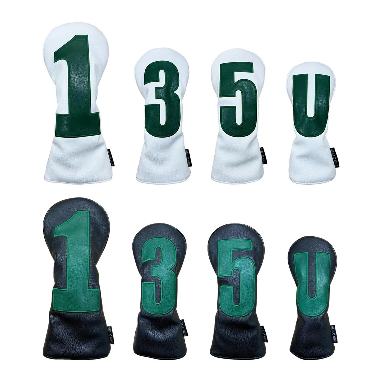 Retro Single Number Head Covers (Black/White)