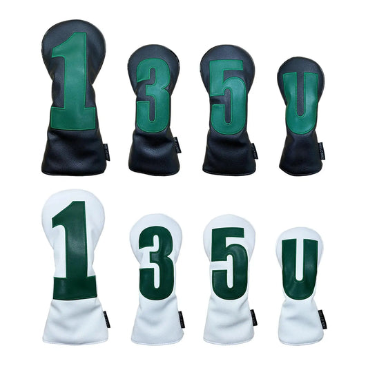 Retro Single Number Head Covers (Black/White)