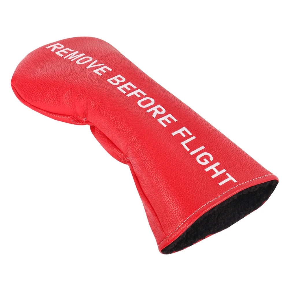 "Remove Before Flight" Leather Head Covers (Woods/Putters)