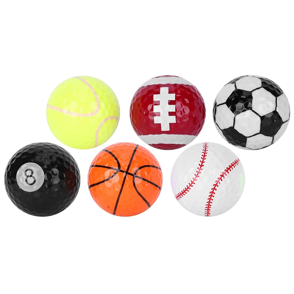 6 Pcs - Golf Ball Multi-Sport Gift Set