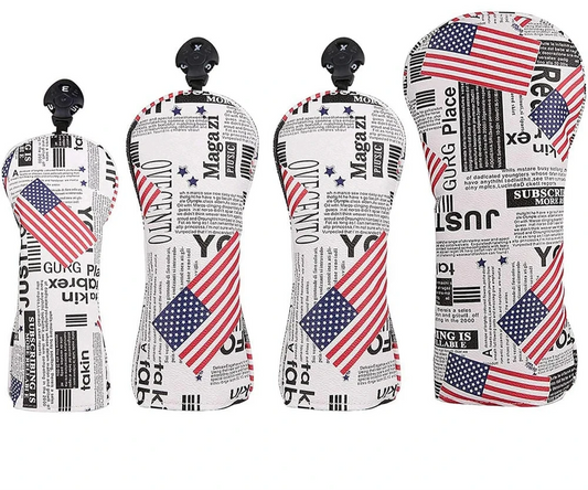 USA Stars & Stripes Newspaper Print Head Covers