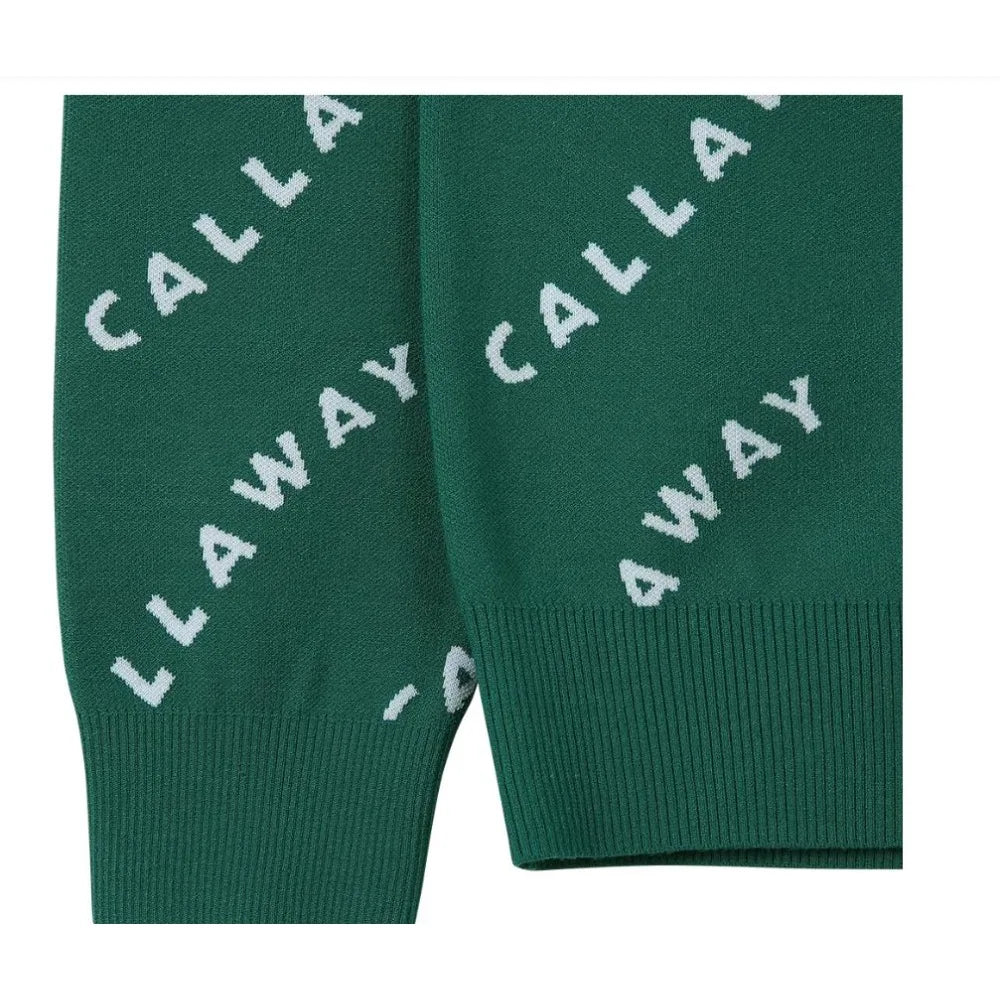 Callaway "Horizontal Wavy Logo Print" Knitted Sweater