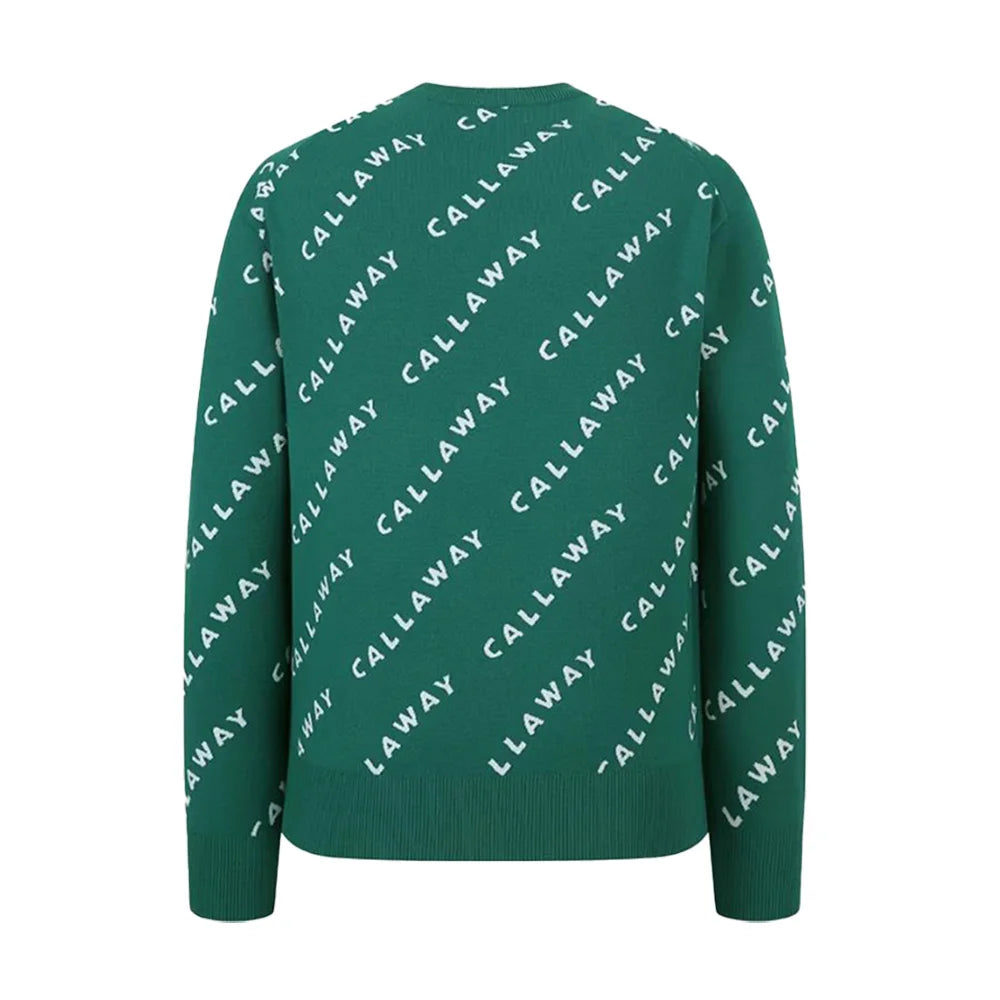 Callaway "Horizontal Wavy Logo Print" Knitted Sweater