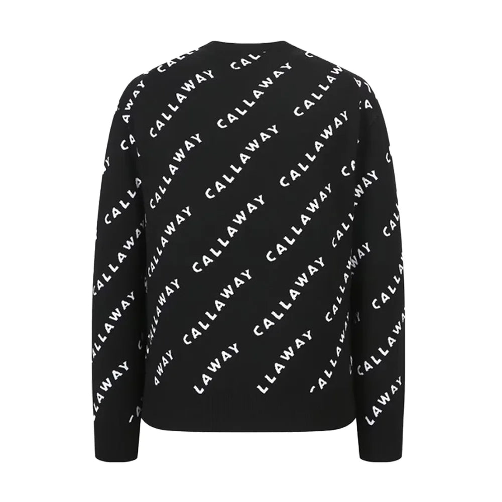 Callaway "Horizontal Wavy Logo Print" Knitted Sweater