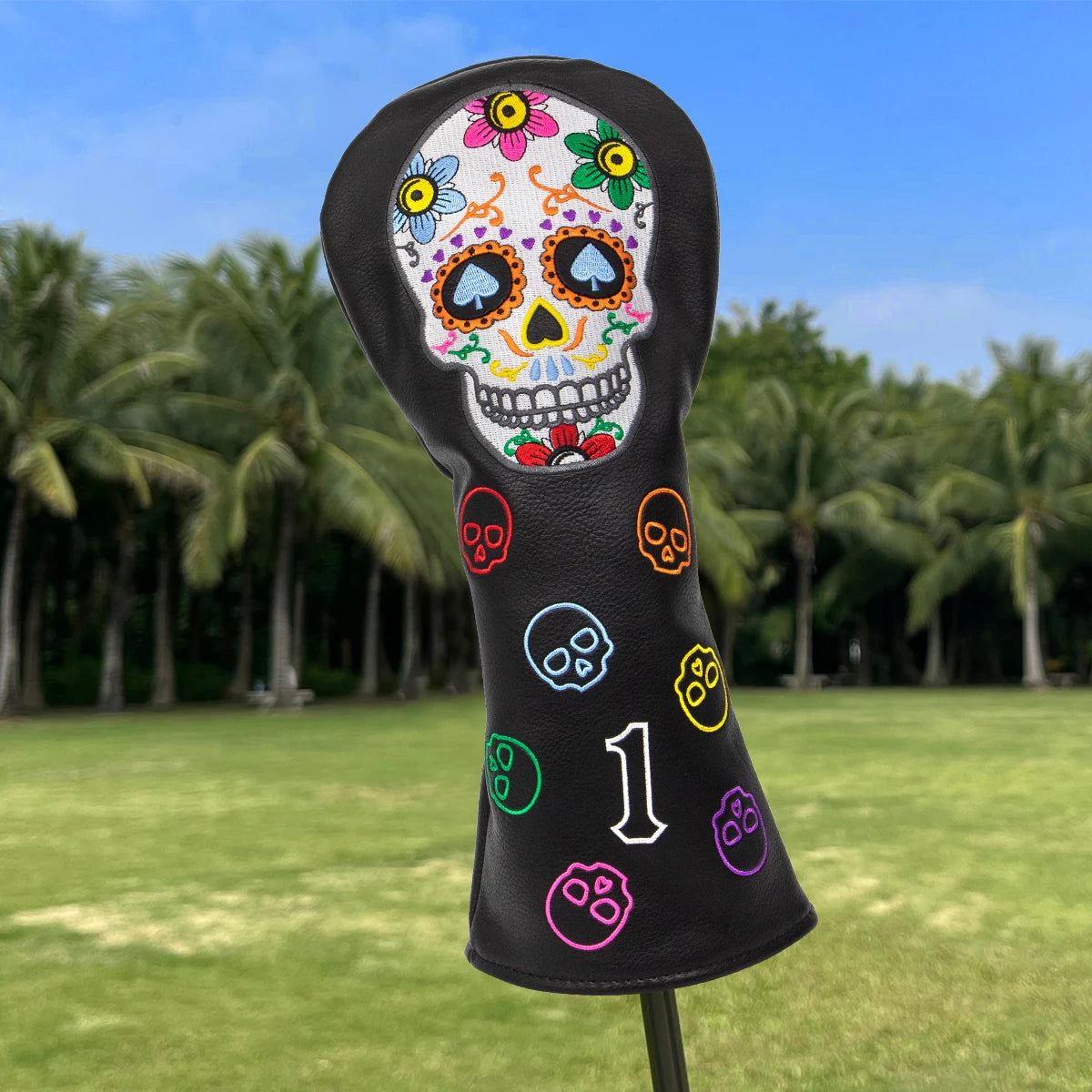 Floral Skull Head Covers (Woods/Putters/Pouch)