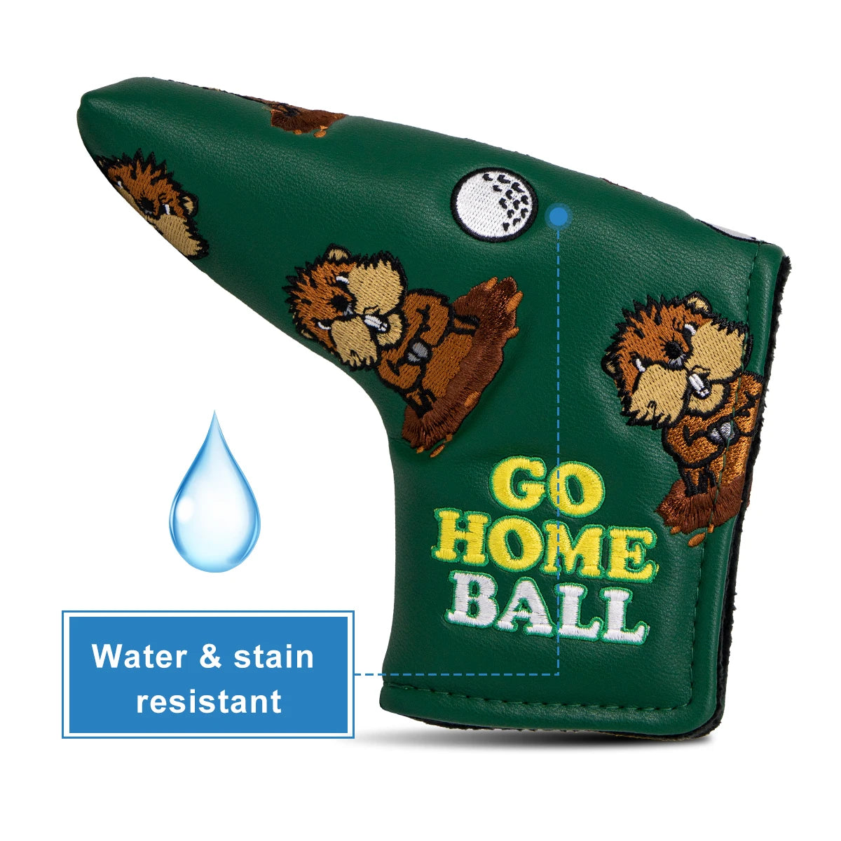 Groundhog "GO HOME BALL!" Head Covers (Woods/Putters)