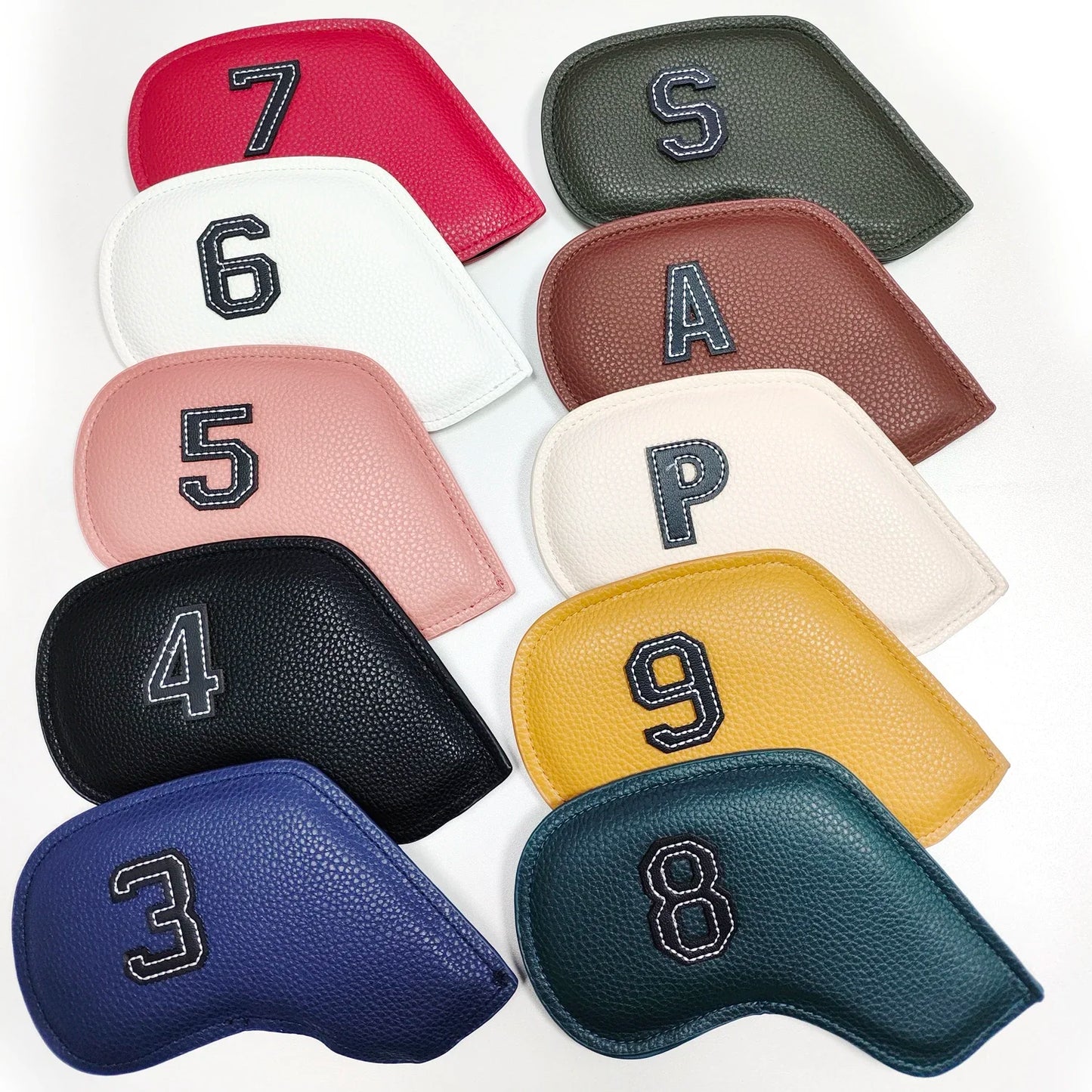 10-Piece Golf Iron Head Cover (3-9,P,S,A) Set