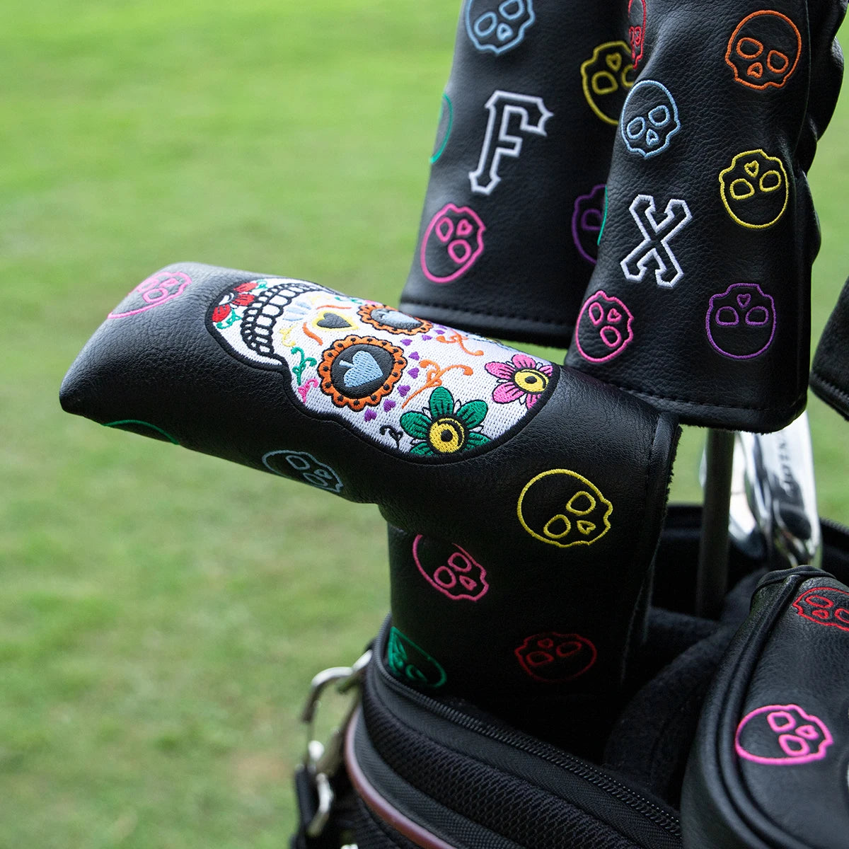 Floral Skull Head Covers (Woods/Putters/Pouch)