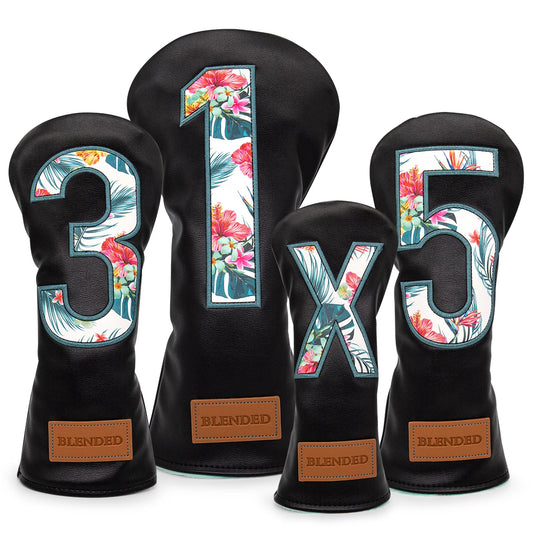 Single Digits Floral Pattern Head Covers