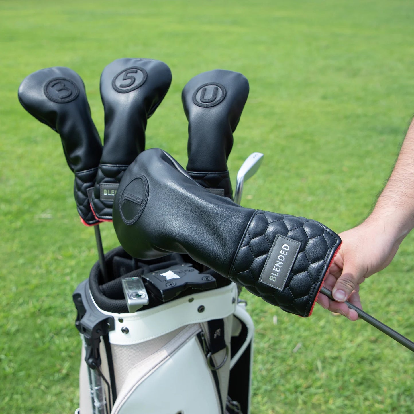 Black Premium Leather Head Cover