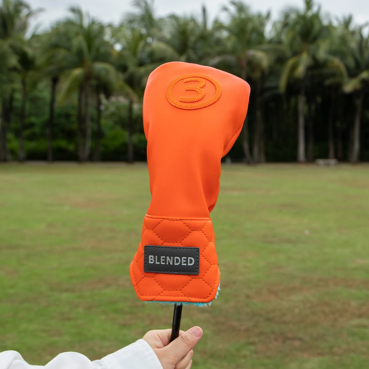 Orange Premium Leather Head Cover