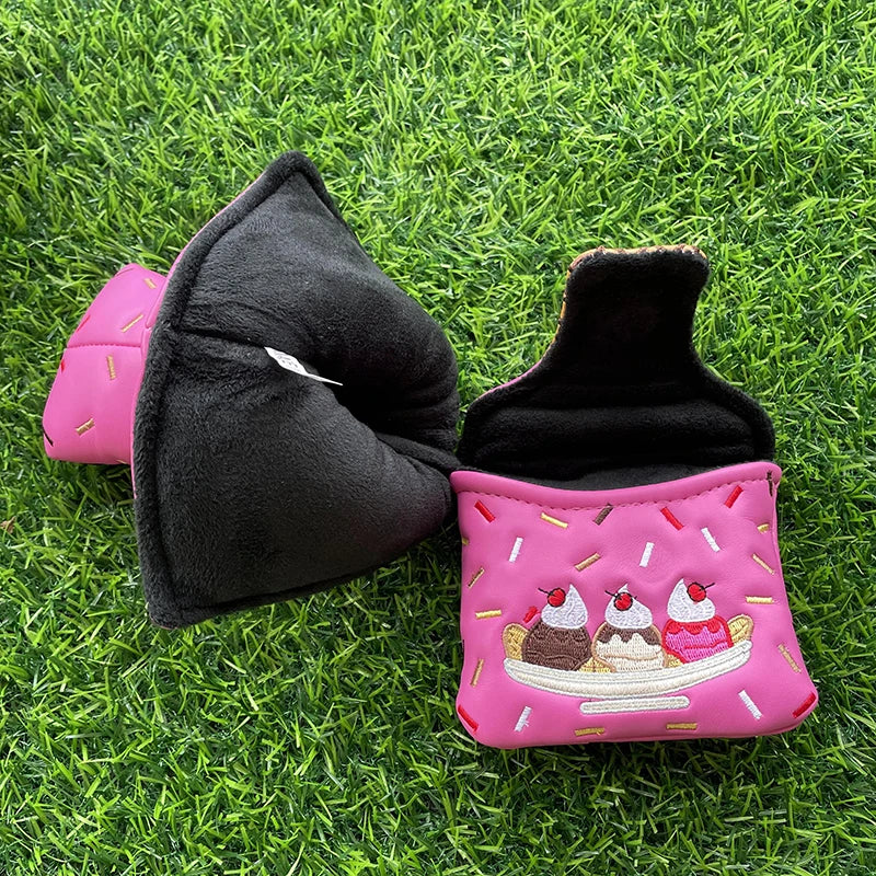 Ice Cream "Sundae" Head Covers (Pink & White)