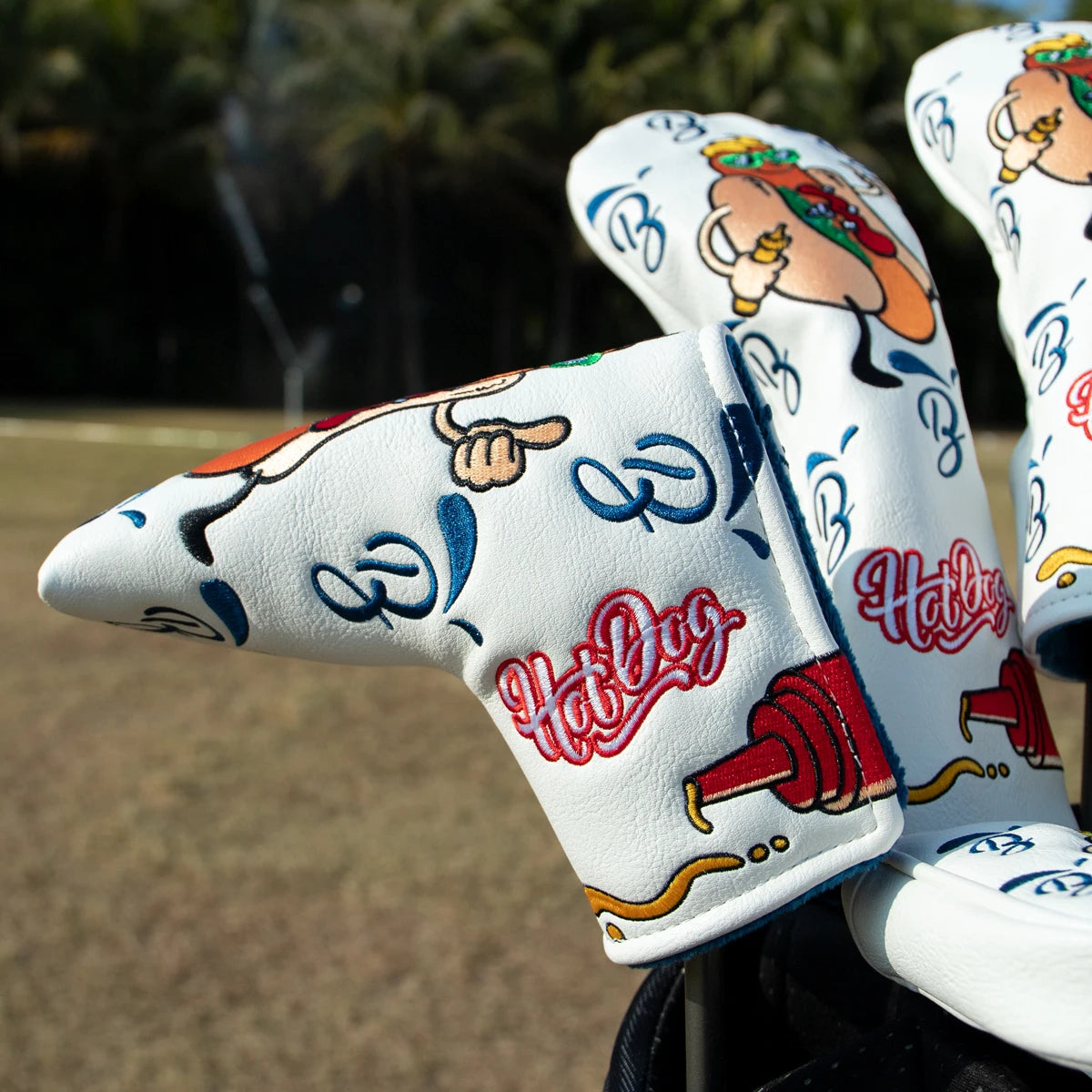 Hot Dog Head Covers (White)