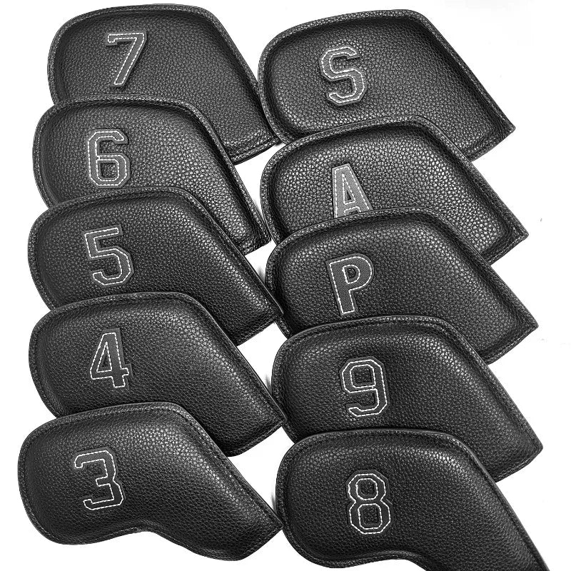 10-Piece Golf Iron Head Cover (3-9,P,S,A) Set