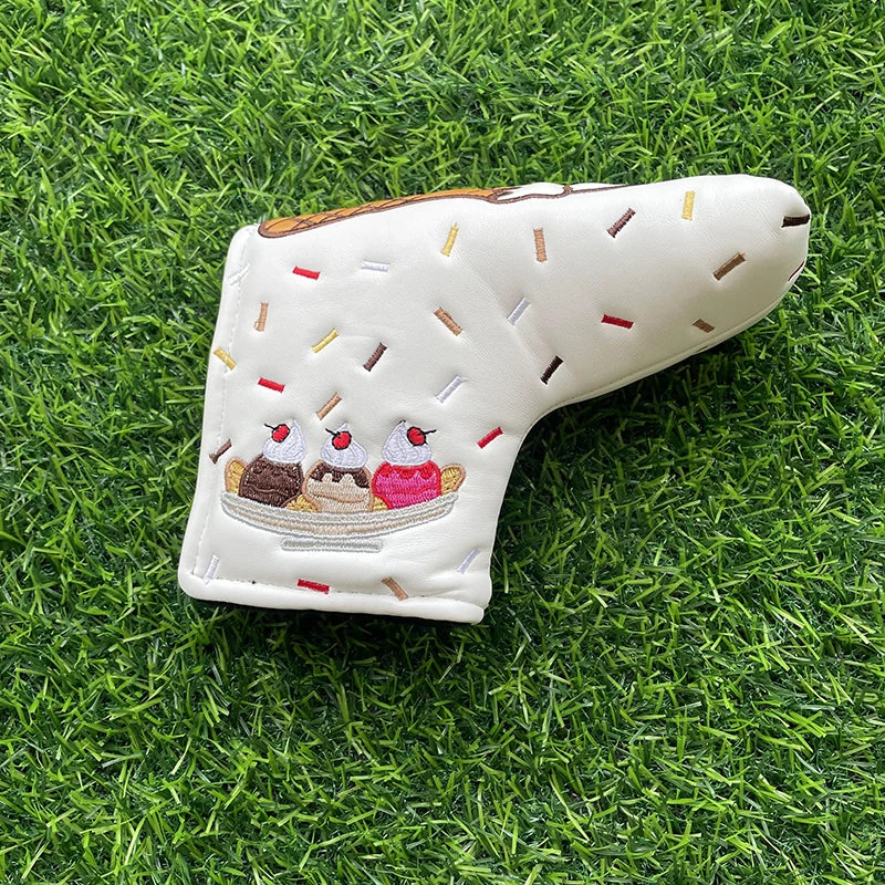 Ice Cream "Sundae" Head Covers (Pink & White)