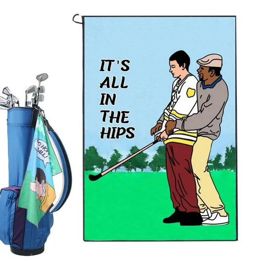 Happy Gilmore "It's All In The Hips" Golf Towel