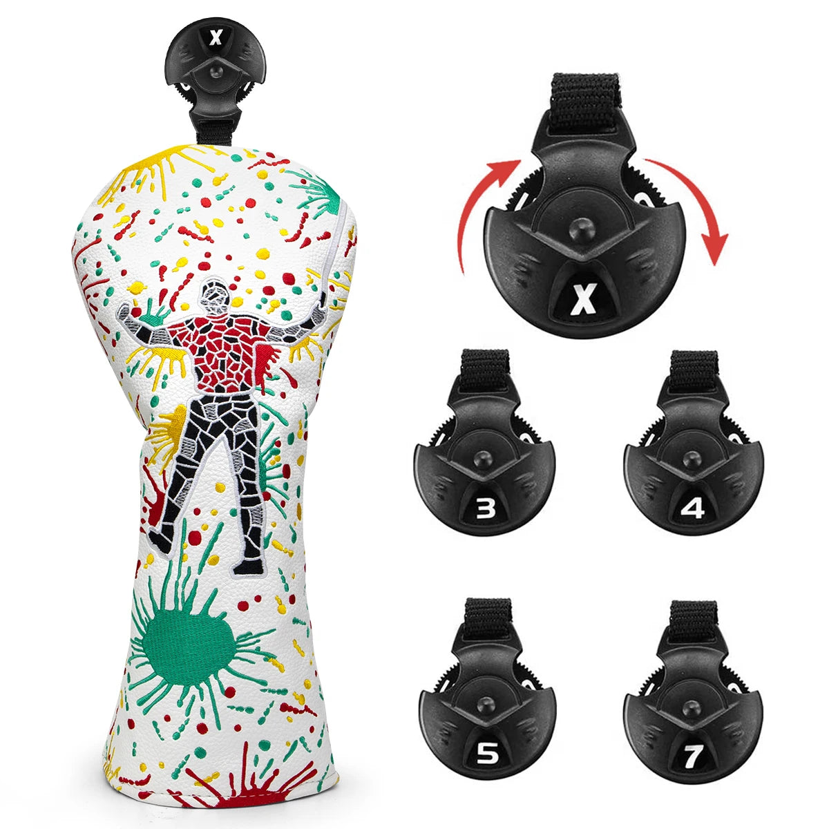 Tiger Woods Abstract Head Covers (Woods/Blade)