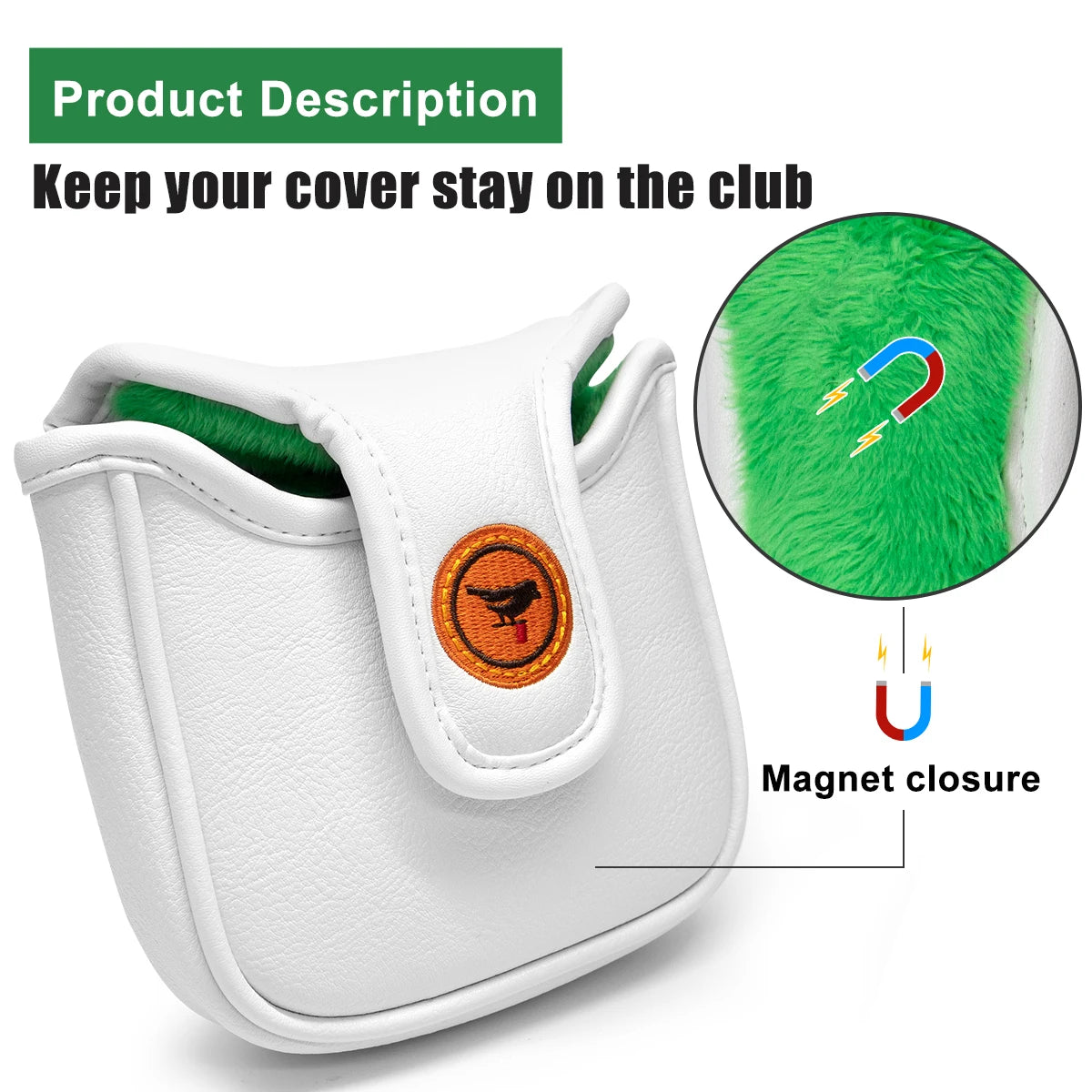 Birdie White Regal Head Covers