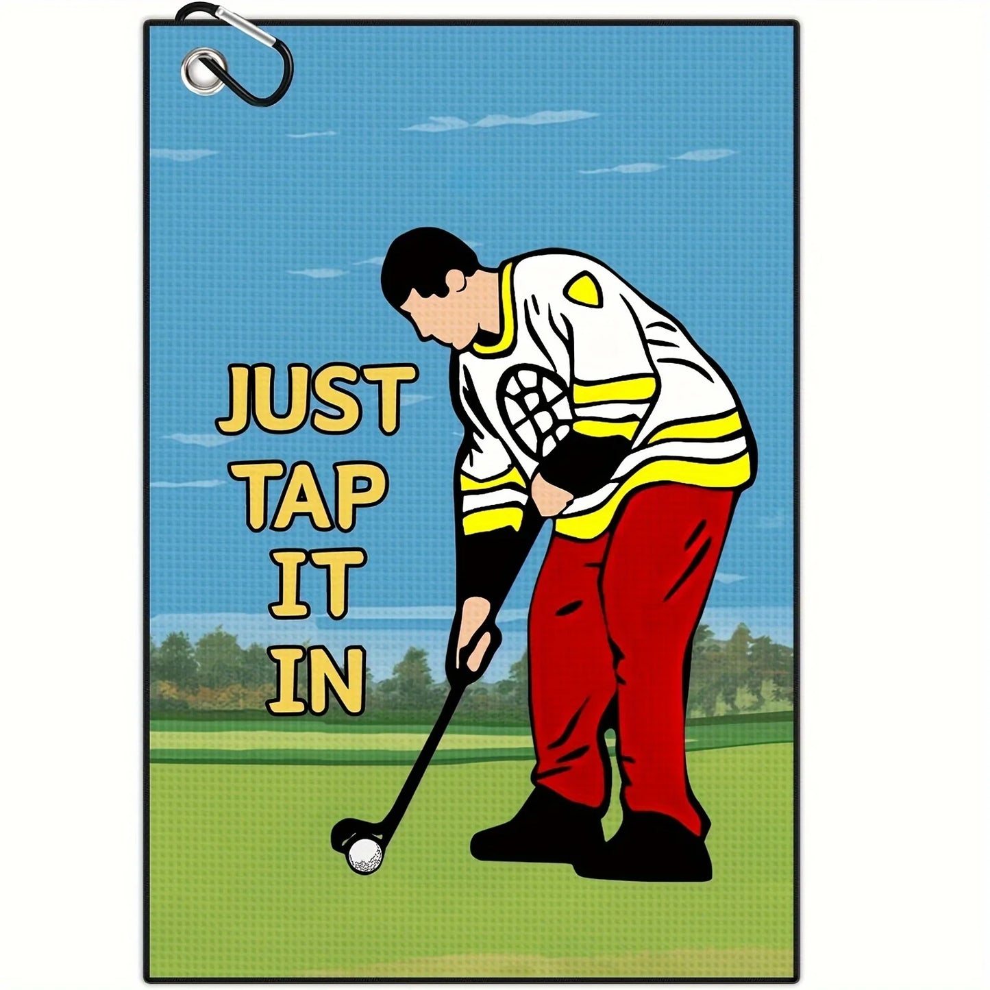 Happy Gilmore "Just Tap It In" Golf Towel