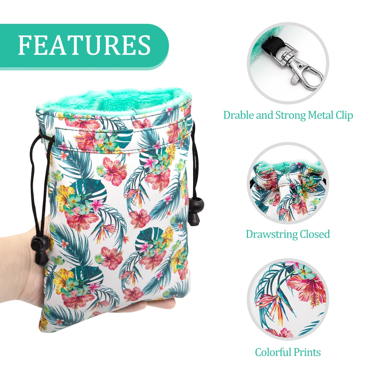 Golf Valuables Pouch (Floral)