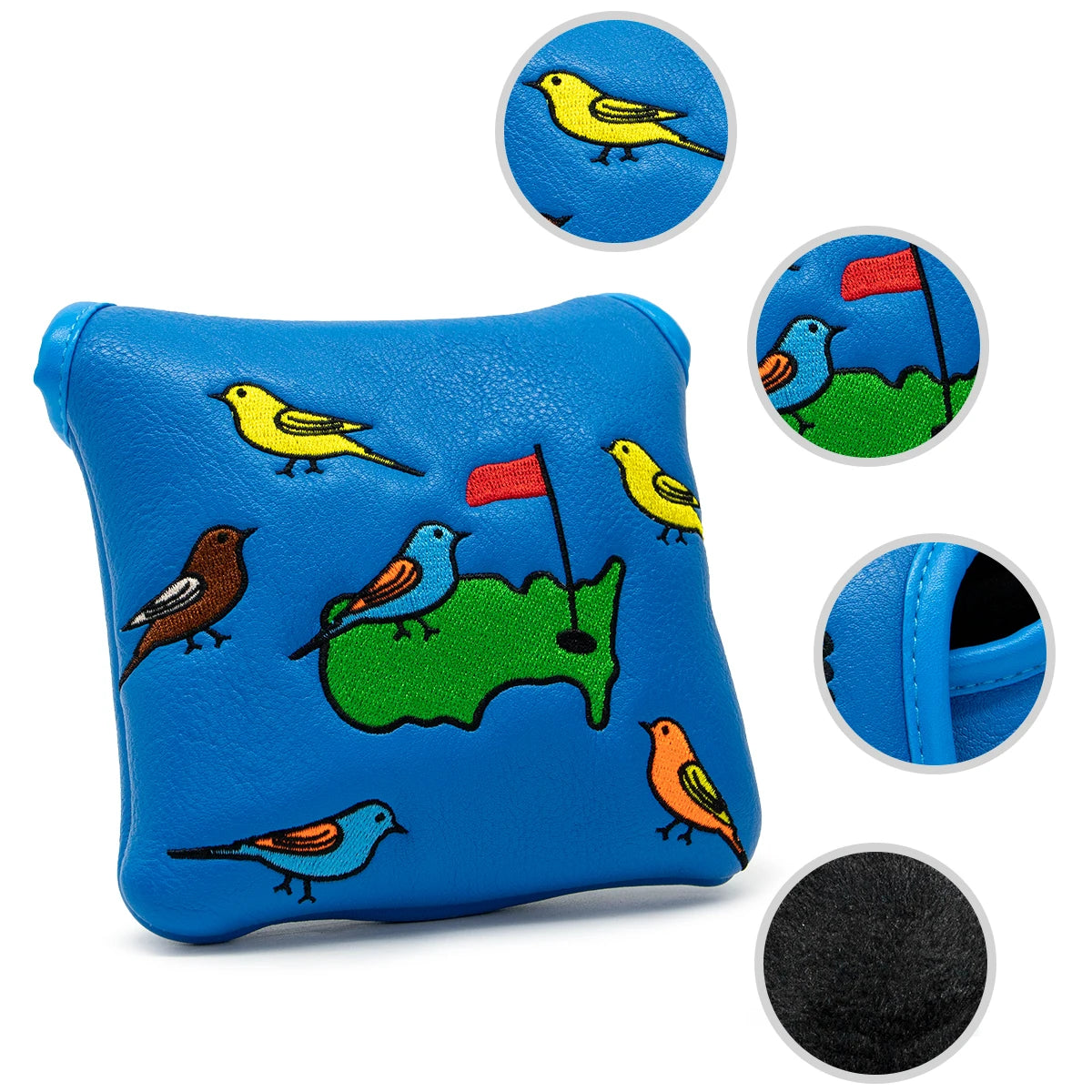 BLUE Birdie Mallet Putter Cover