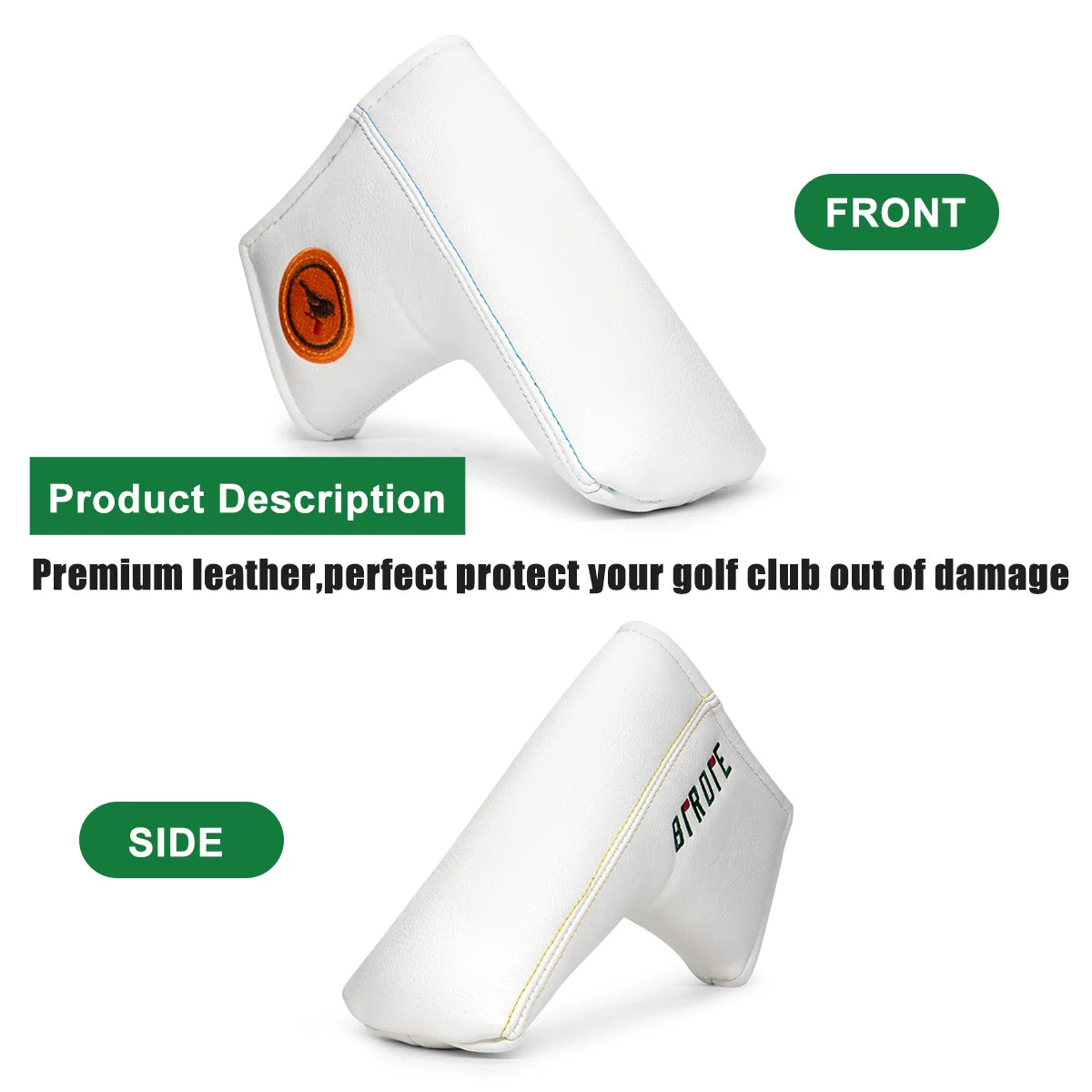 Birdie White Regal Head Covers