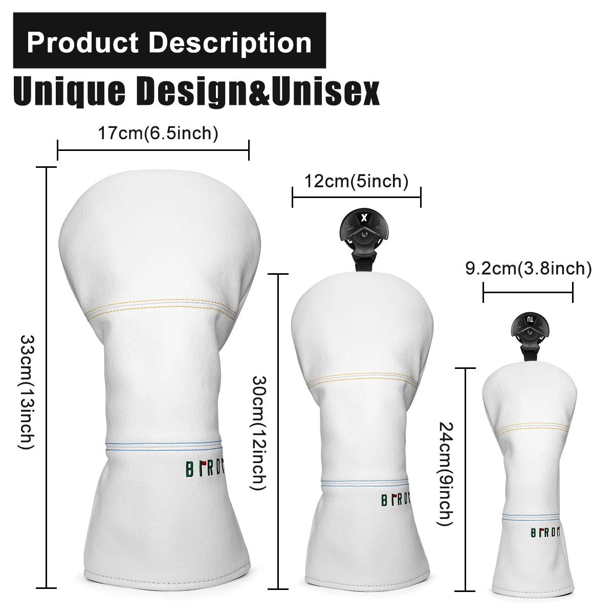 Birdie White Regal Head Covers