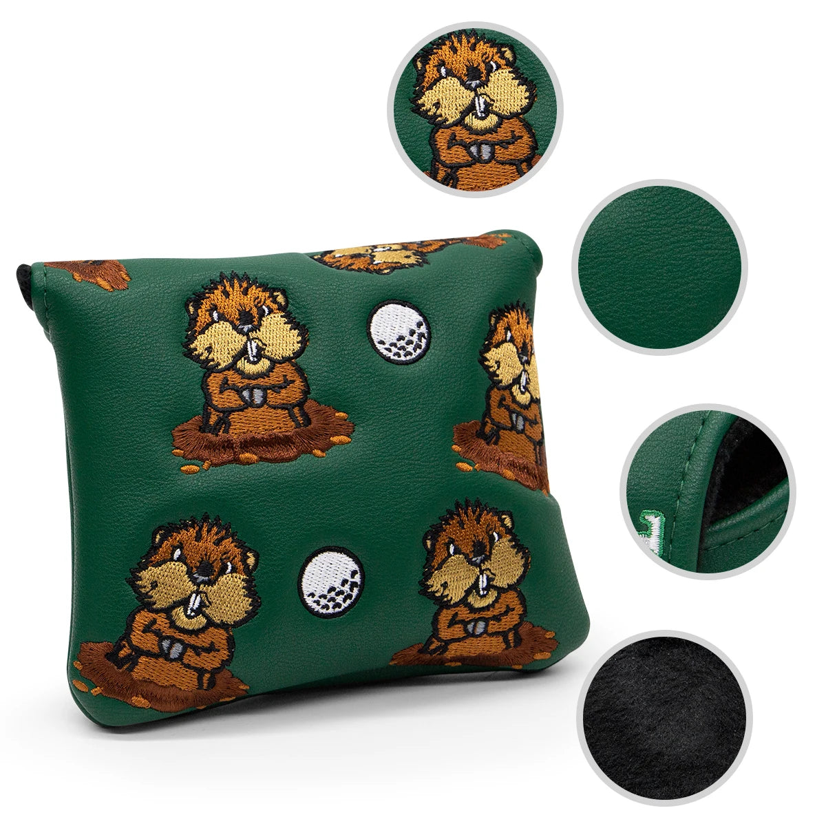 Groundhog "GO HOME BALL!" Head Covers (Woods/Putters)