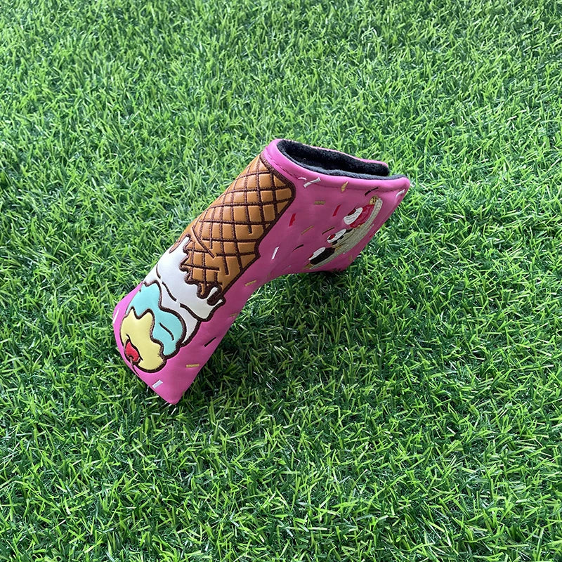 Ice Cream "Sundae" Head Covers (Pink & White)