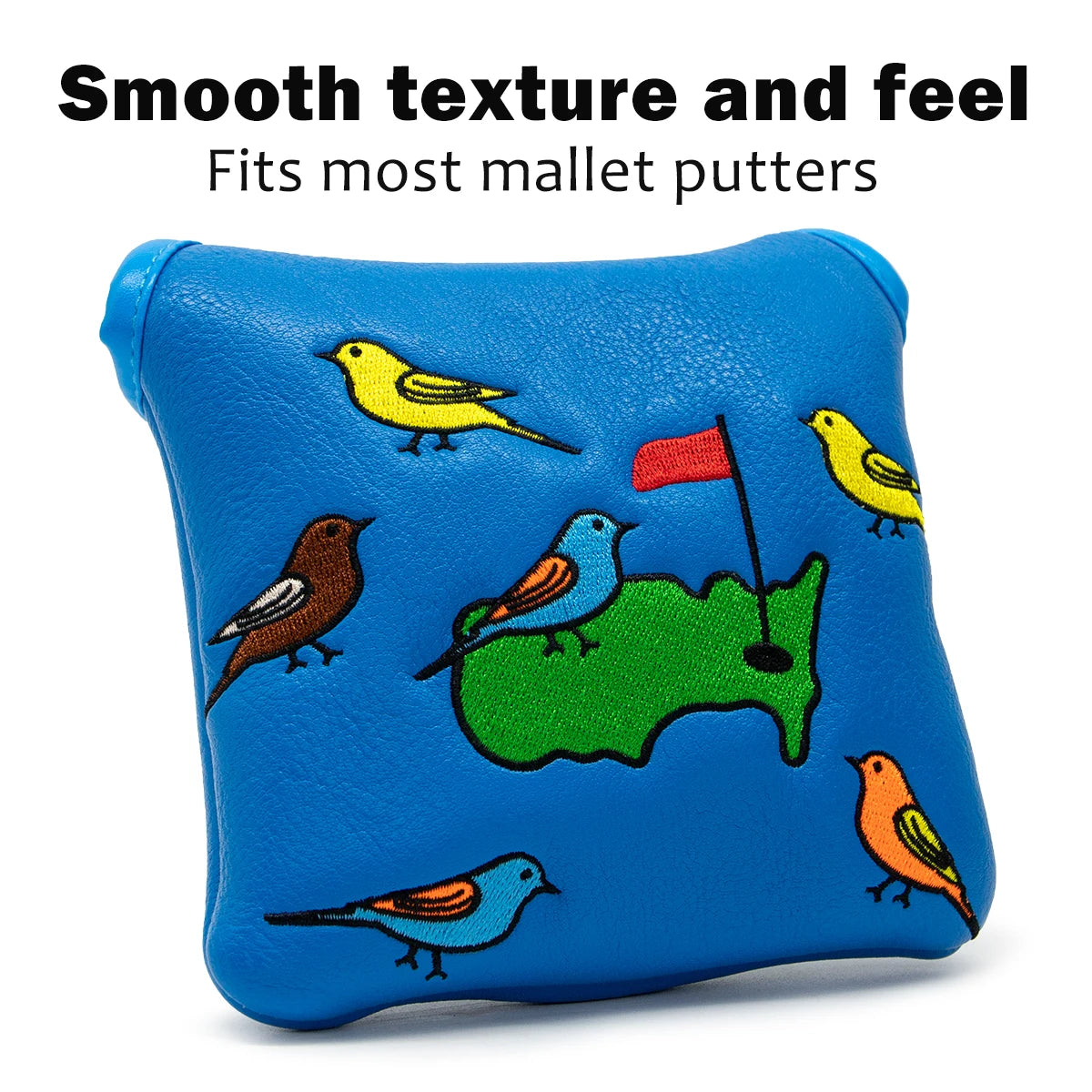 BLUE Birdie Mallet Putter Cover