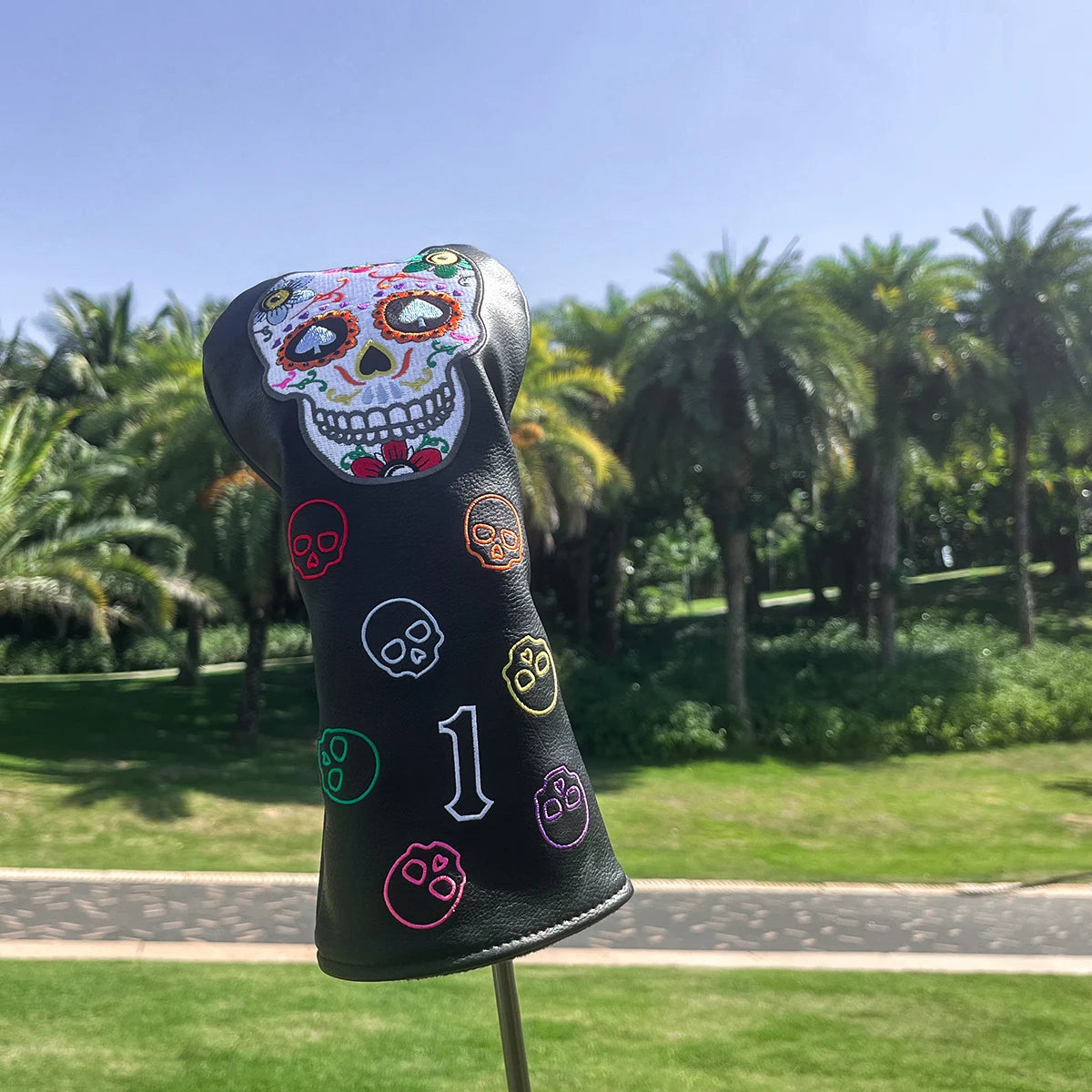 Floral Skull Head Covers (Woods/Putters/Pouch)