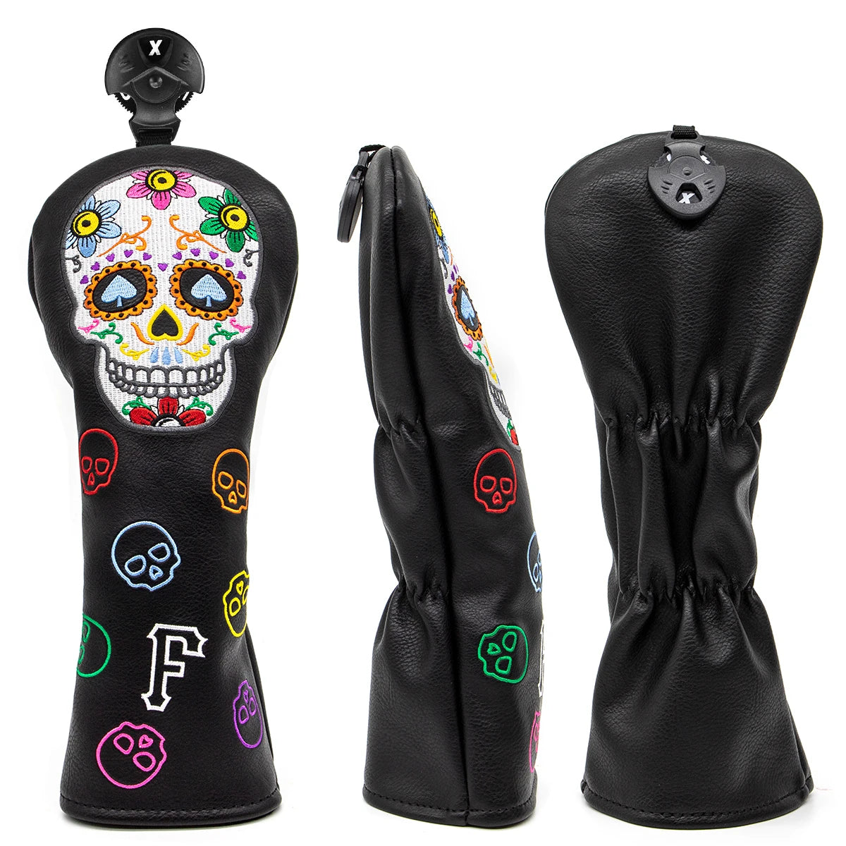 Floral Skull Head Covers (Woods/Putters/Pouch)