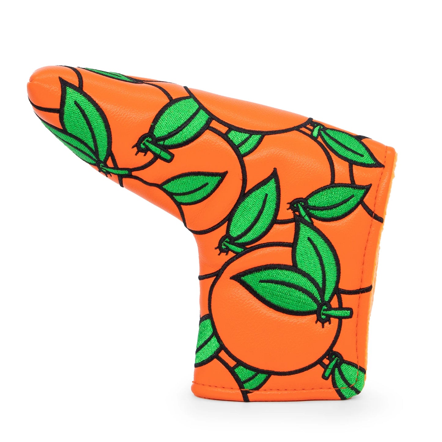 Orange Leather Putter Cover (Blade & Mallet)