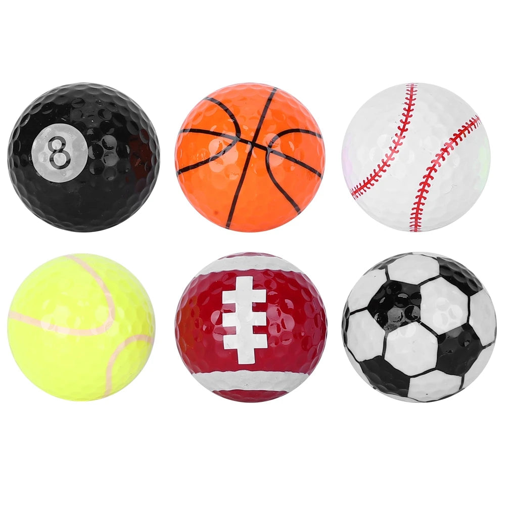 6 Pcs - Golf Ball Multi-Sport Gift Set