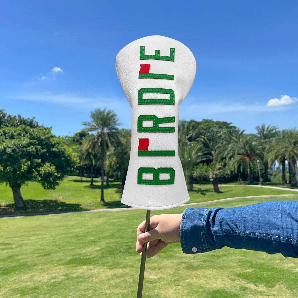 Birdie Head Covers (White/Green)