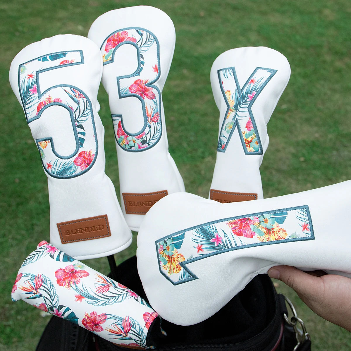 Hawaiian Floral Pattern Head Covers