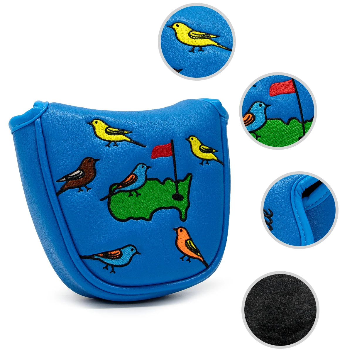 BLUE Birdie Mallet Putter Cover