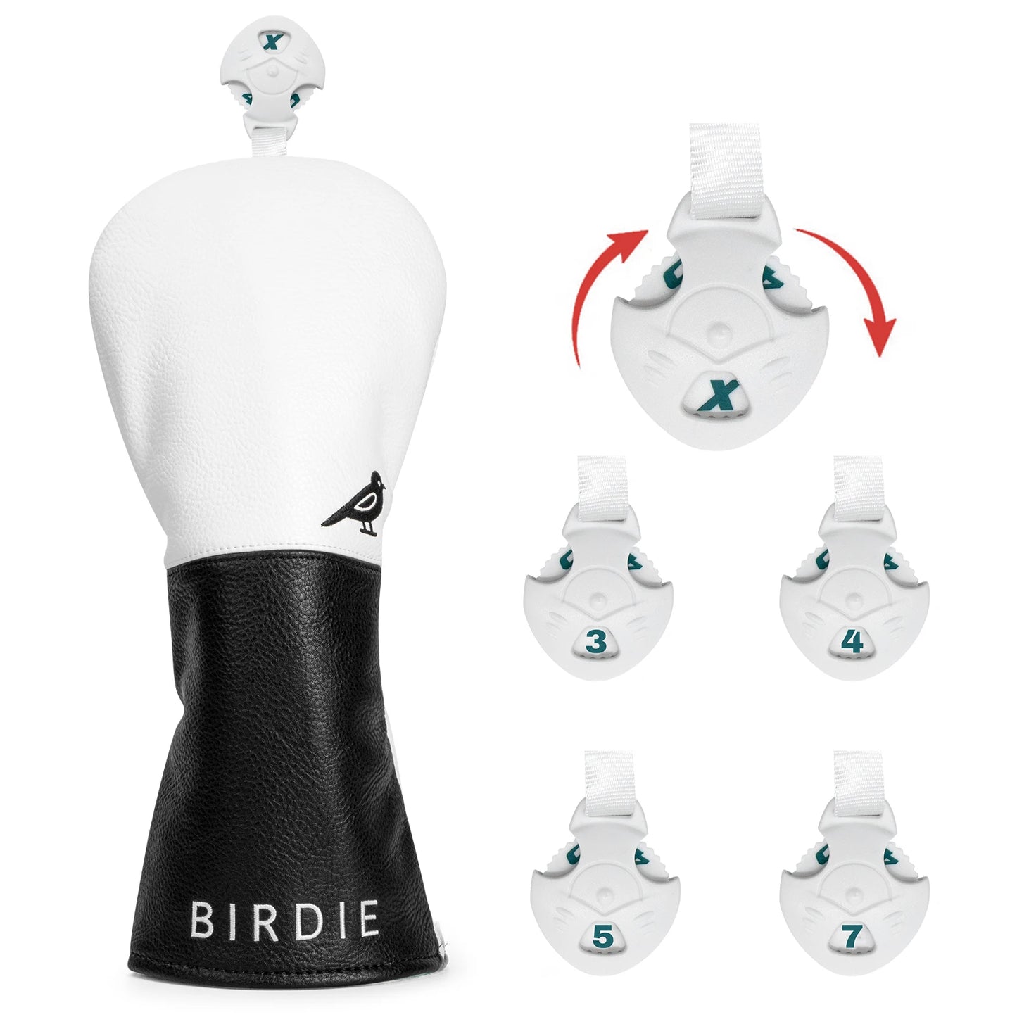 Elegant Leather Birdie Golf Head Covers