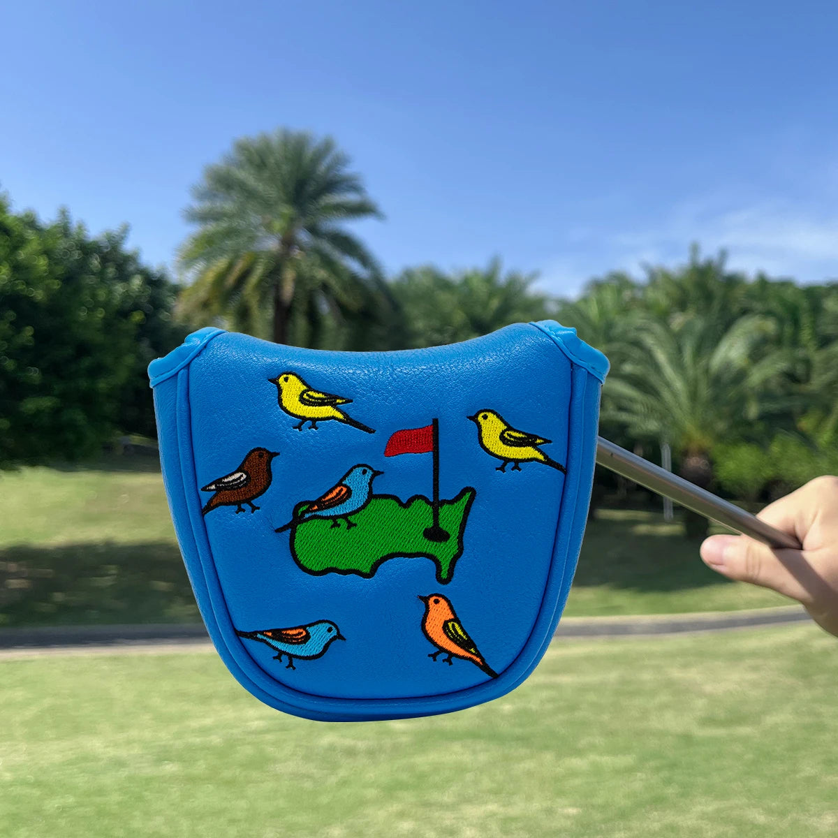 BLUE Birdie Mallet Putter Cover