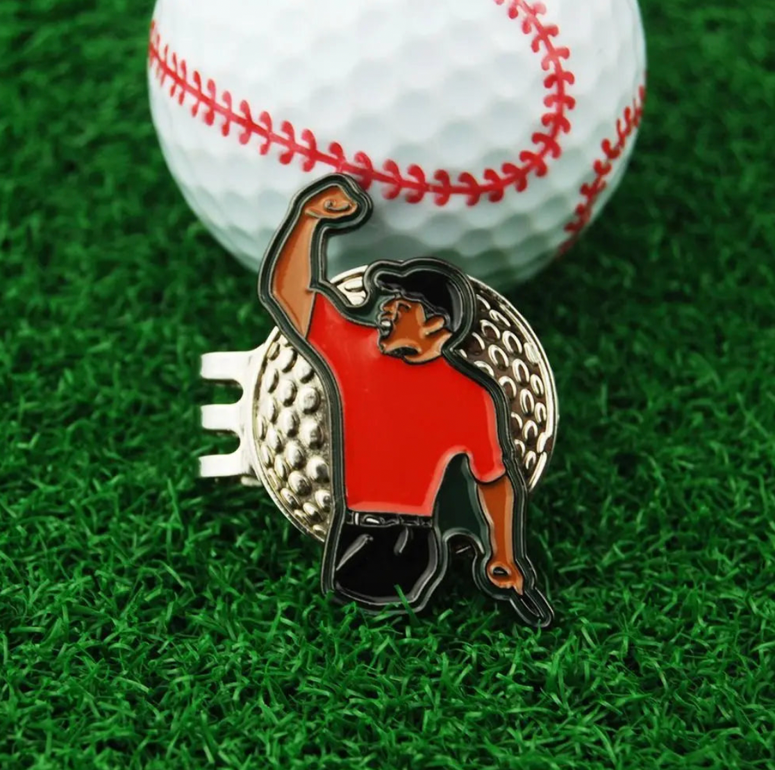 Tiger Woods "Fist Pump" Ball Marker