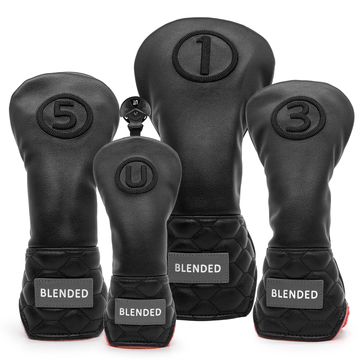 Black Premium Leather Head Cover