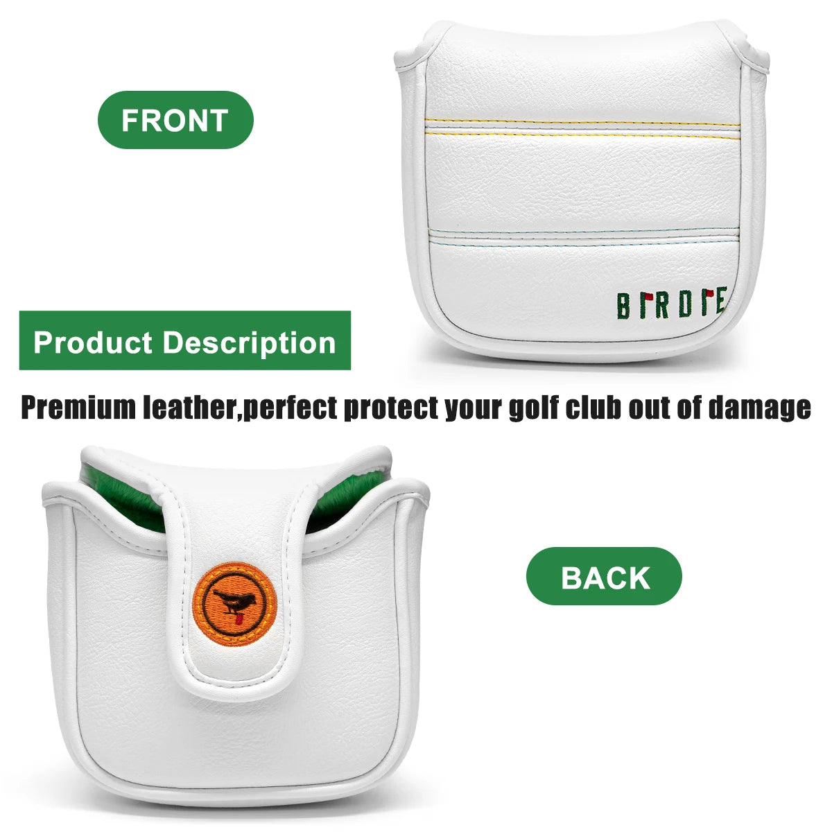 Birdie White Regal Head Covers