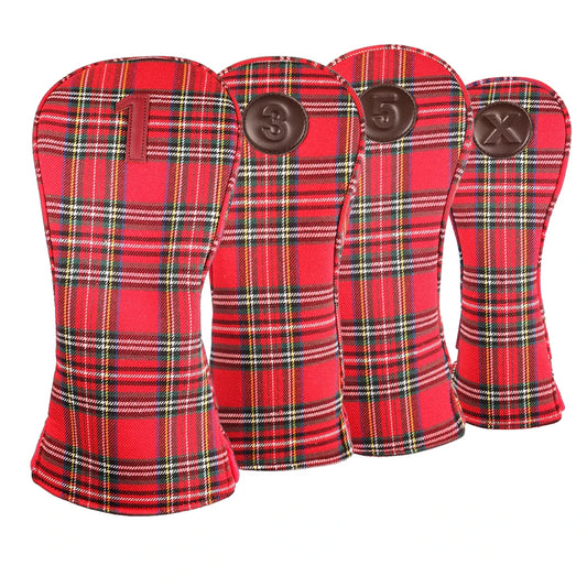 Red Plaid Head Covers