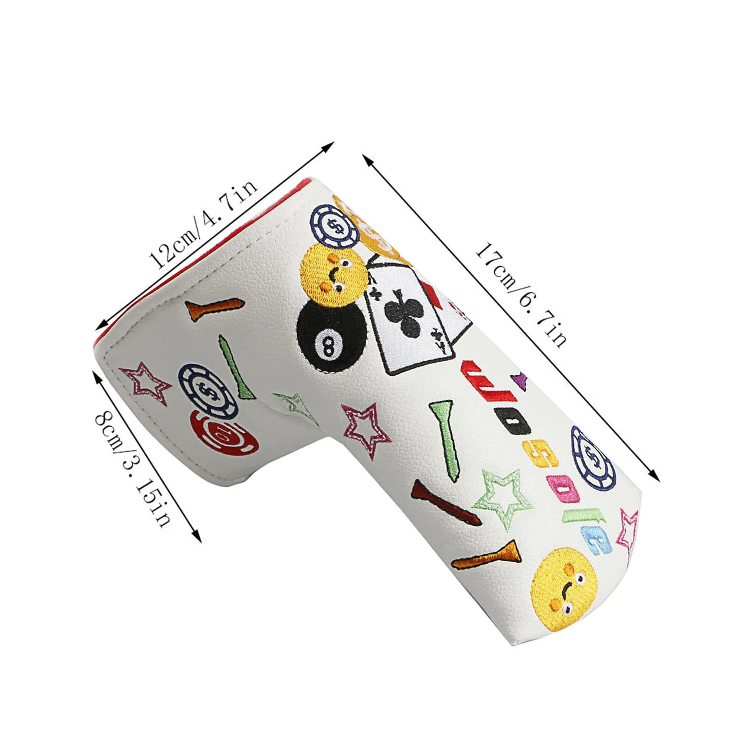 Casino Mallet & Blade Covers (Black/White)
